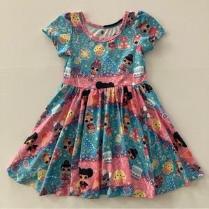 Toddler Girl 2T Twirl Dress LOl Dolls Cupcakes